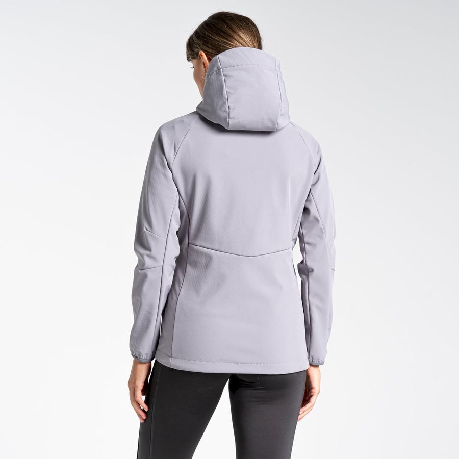 Women's Craghoppers Kalti Weatherproof Hooded Jackets Grey | URK6185NX