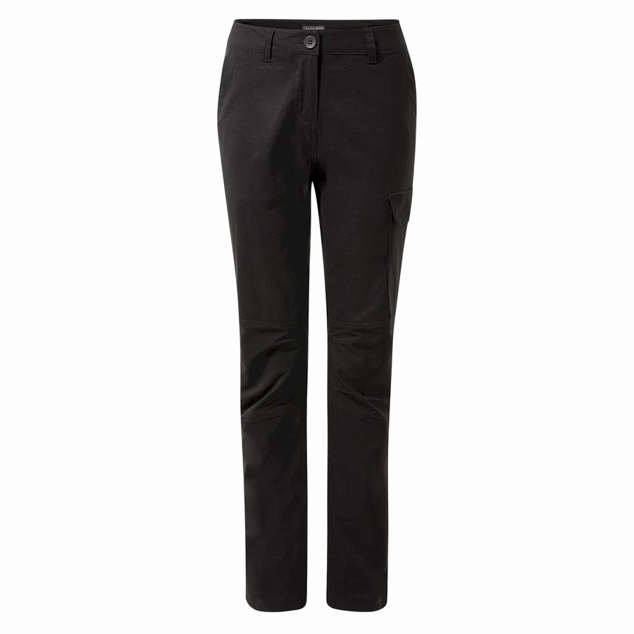 Women's Craghoppers Kiwi Pro Expedition Winter Lined Trousers Black | OUL37100DH