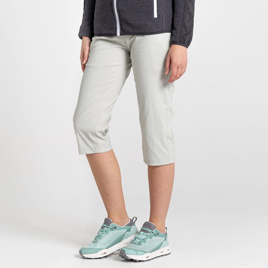 Women's Craghoppers Kiwi Pro II Crop Trousers Grey | JUW225FA