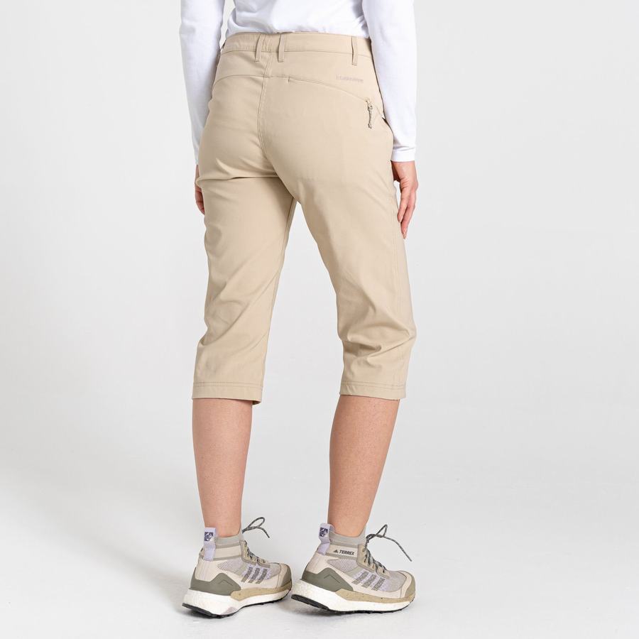 Women's Craghoppers Kiwi Pro II Crop Trousers Brown | QPA8718LT