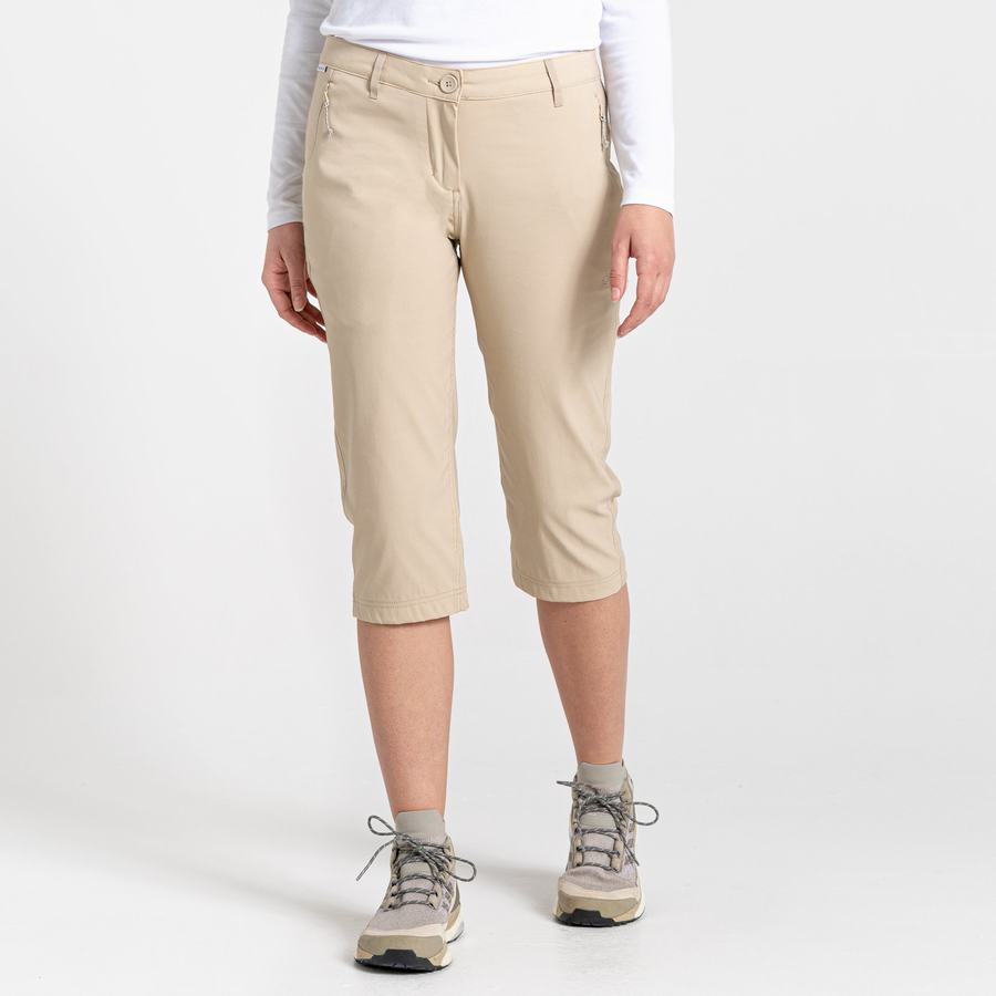 Women\'s Craghoppers Kiwi Pro II Crop Trousers Brown | QPA8718LT