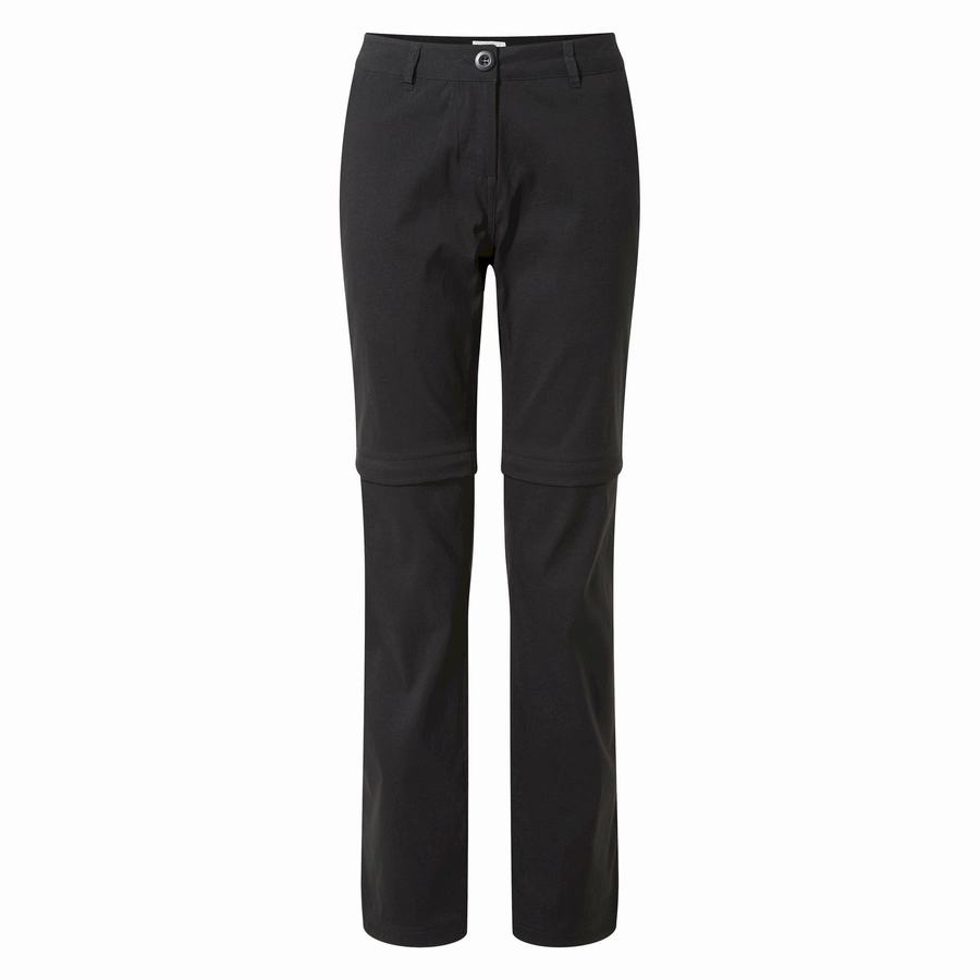 Women's Craghoppers Kiwi Pro II Trousers Black | FEC8177LK