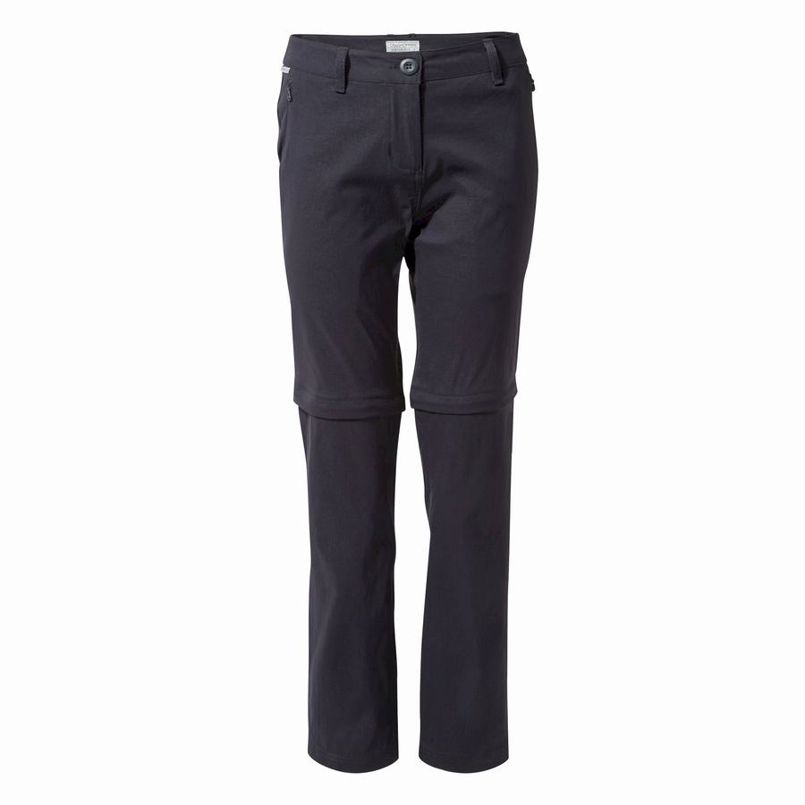 Women's Craghoppers Kiwi Pro II Trousers Navy | LBU749OD