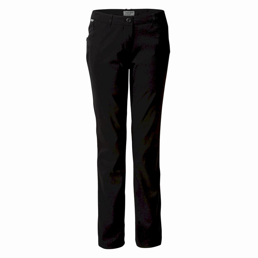 Women's Craghoppers Kiwi Pro II Winter Lined Trousers Black | BGM9072QV