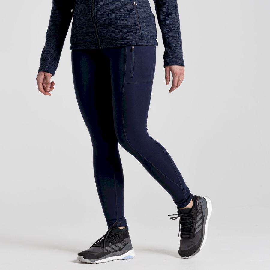 Women's Craghoppers Kiwi Pro Leggings Blue Navy | PMD6871EV