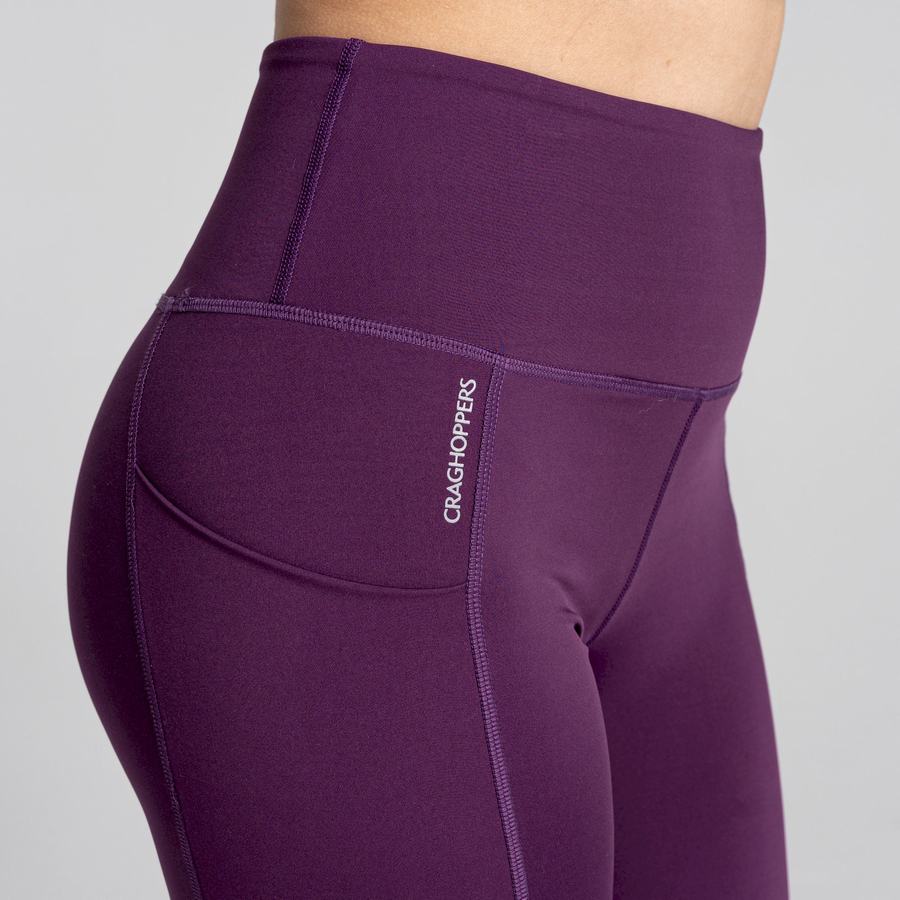 Women's Craghoppers Kiwi Pro Leggings Purple | XSO8550BR