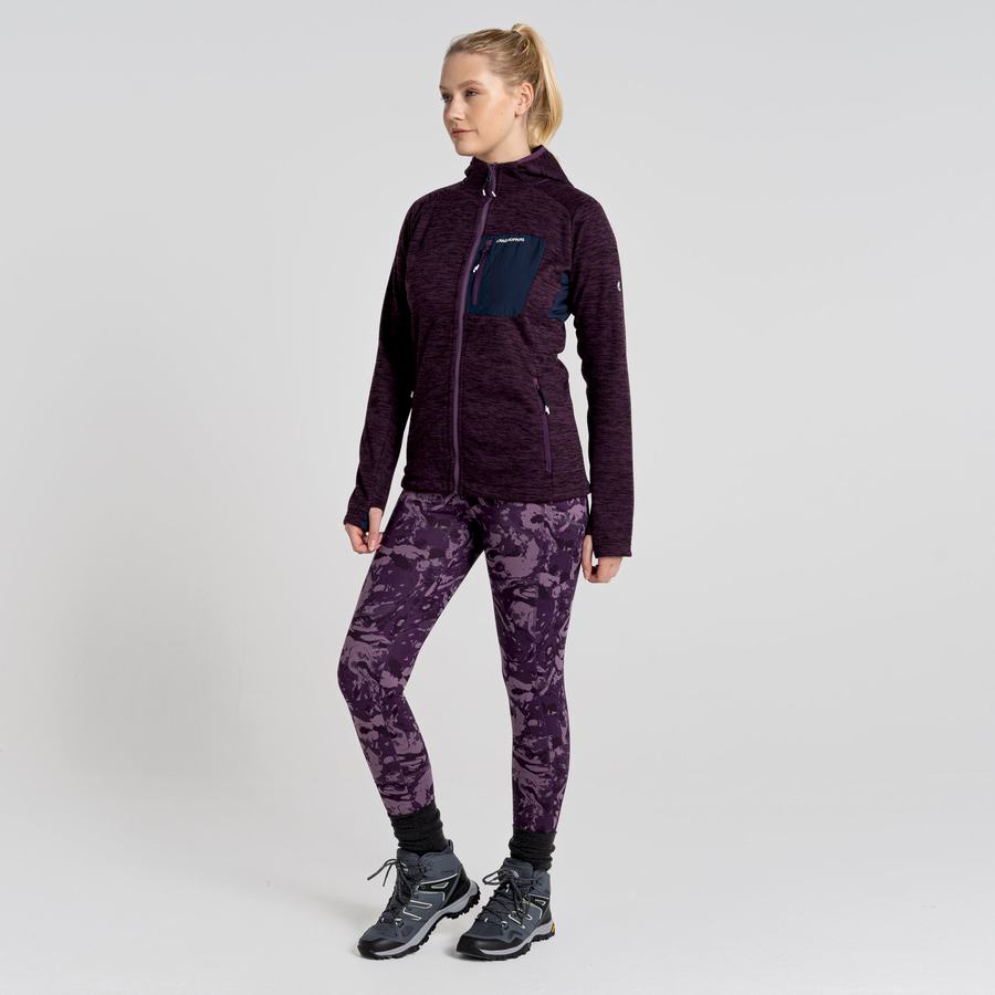 Women's Craghoppers Kiwi Thermal Leggings Purple | UBD3837IF