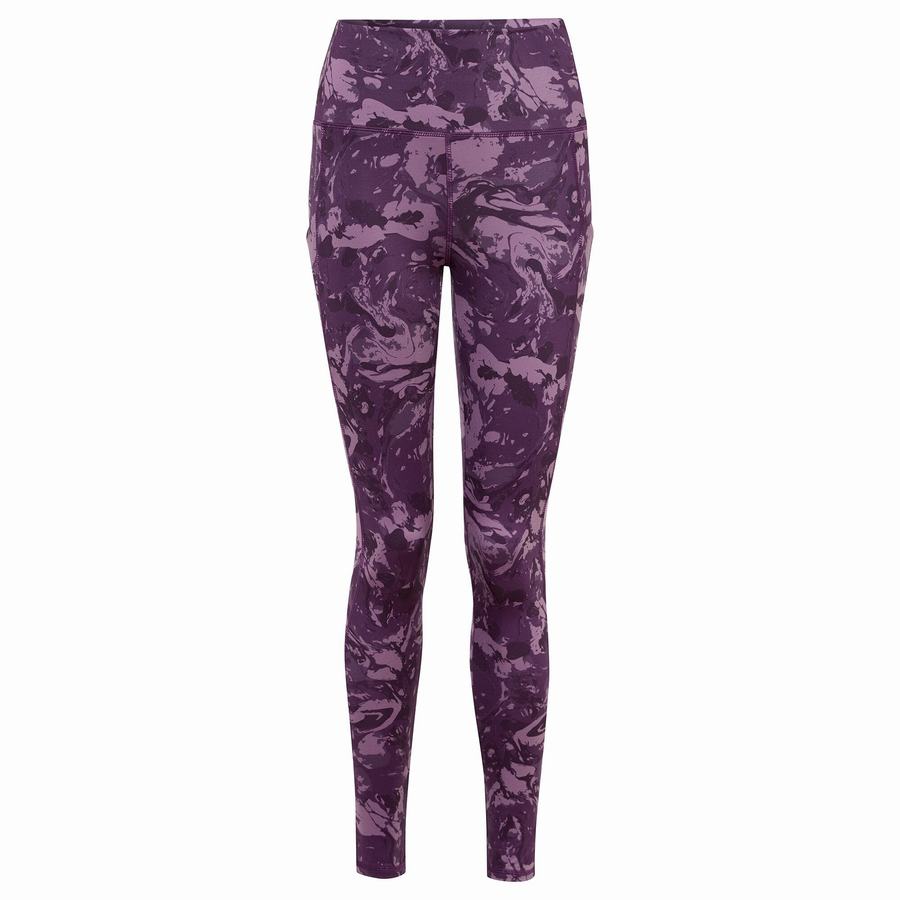 Women's Craghoppers Kiwi Thermal Leggings Purple | UBD3837IF