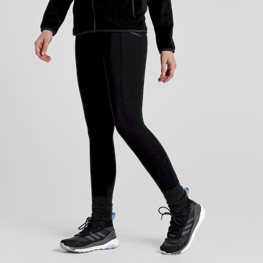 Women's Craghoppers Kiwi Thermal Leggings Black | ZLA8070NJ