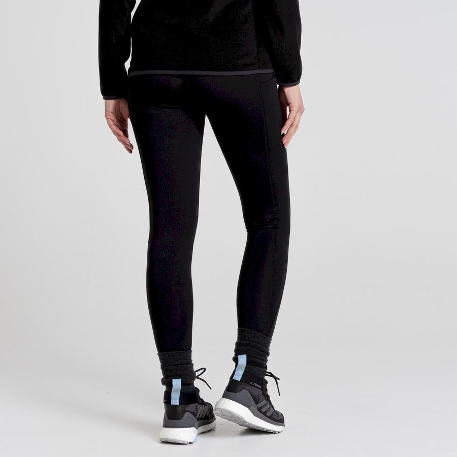 Women's Craghoppers Kiwi Thermal Leggings Black | ZLA8070NJ