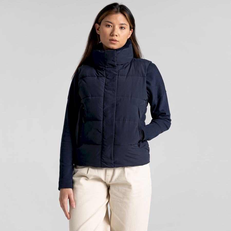 Women's Craghoppers Langley Gilets Blue Navy | CFO6284ZA