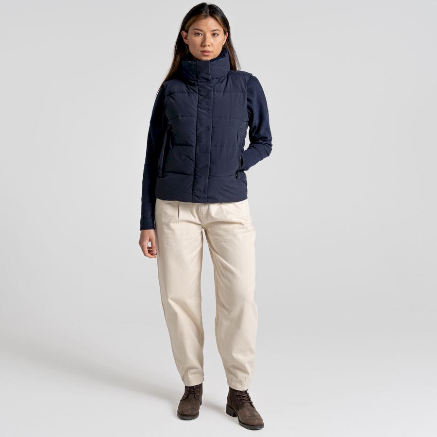 Women's Craghoppers Langley Gilets Blue Navy | CFO6284ZA