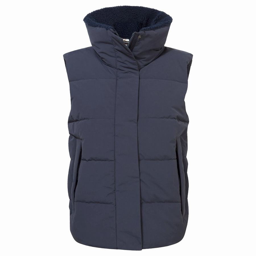 Women's Craghoppers Langley Gilets Blue Navy | CFO6284ZA