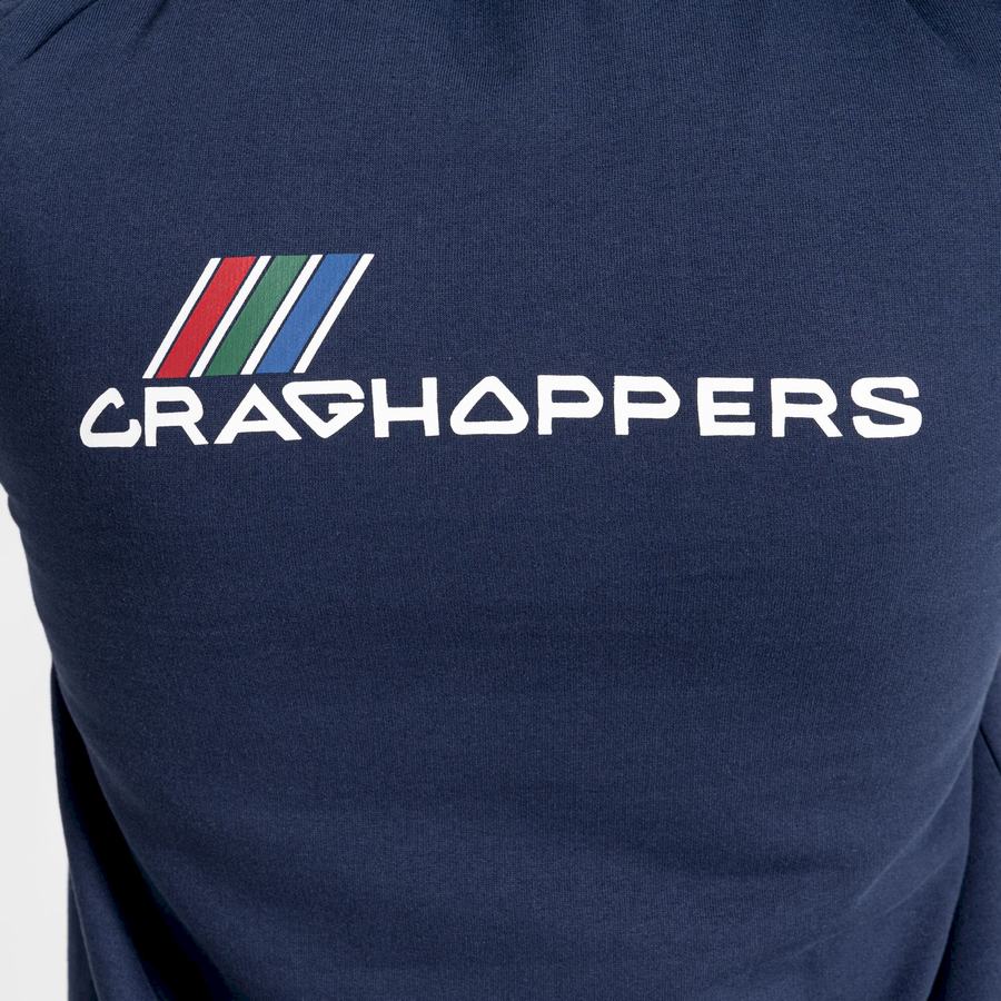 Women's Craghoppers Lautner Hooded Sweatshirts Blue Navy | VQZ5295NZ