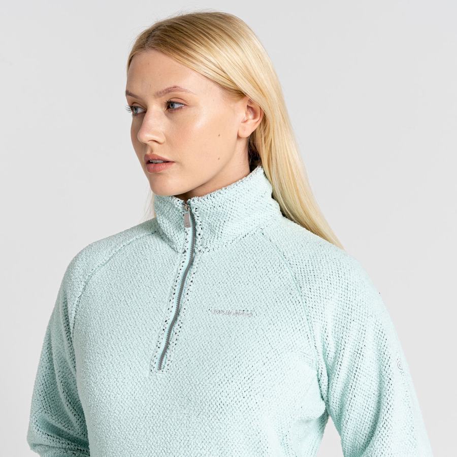 Women's Craghoppers Lilian Half Zip Sweaters Green | STM9910IN