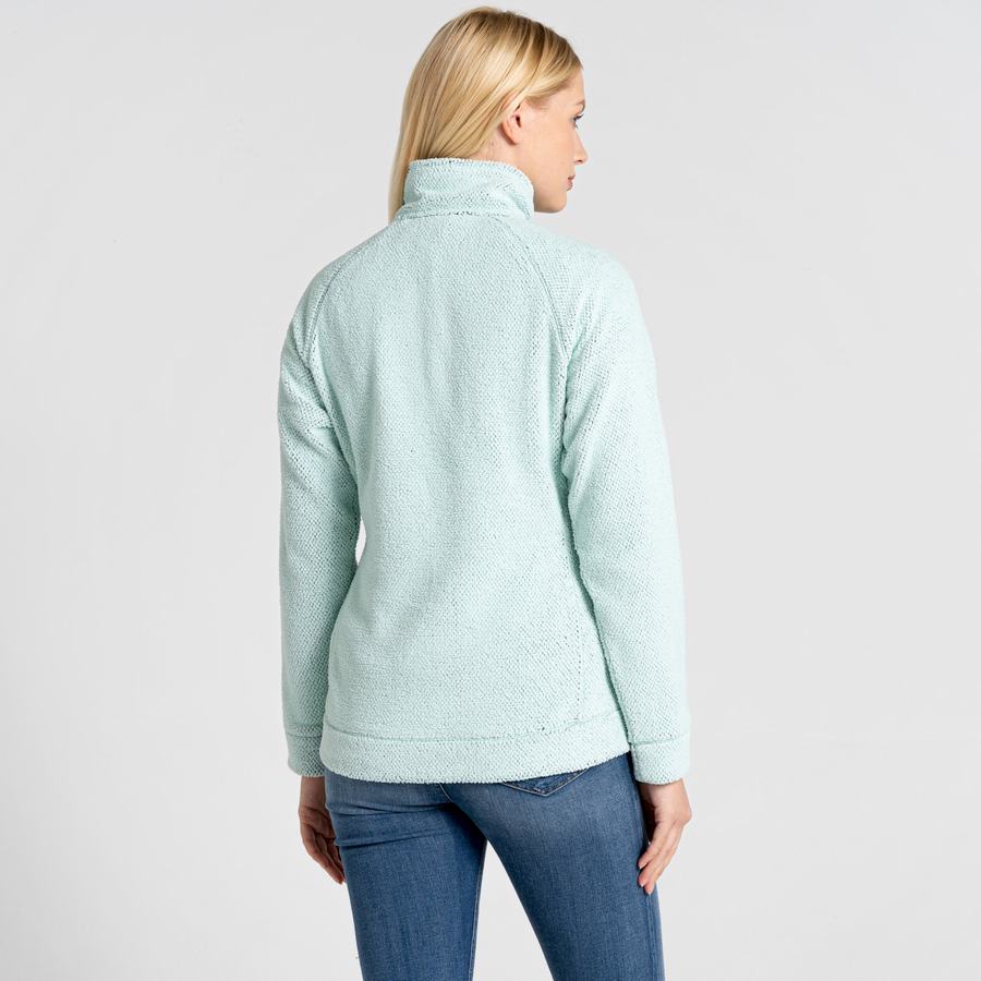 Women's Craghoppers Lilian Half Zip Sweaters Green | STM9910IN