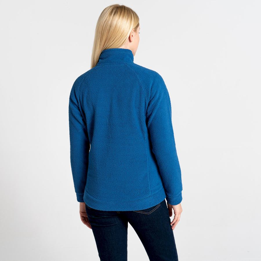 Women's Craghoppers Lilian Half Zip Sweaters Blue | VLB4356UP