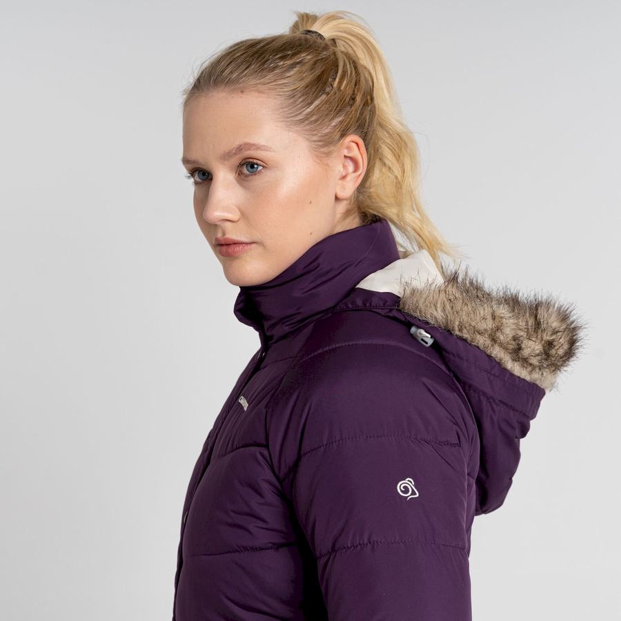 Women's Craghoppers Lisby Downlike Jackets Purple | EDM7077JM