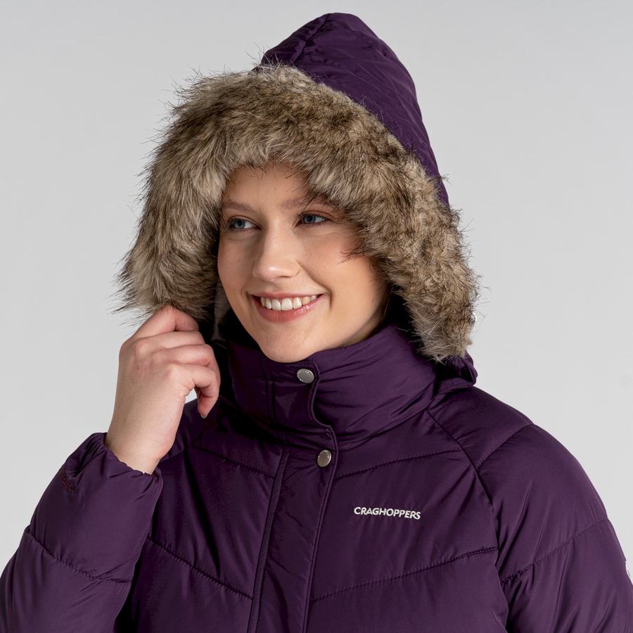 Women's Craghoppers Lisby Downlike Jackets Purple | EDM7077JM