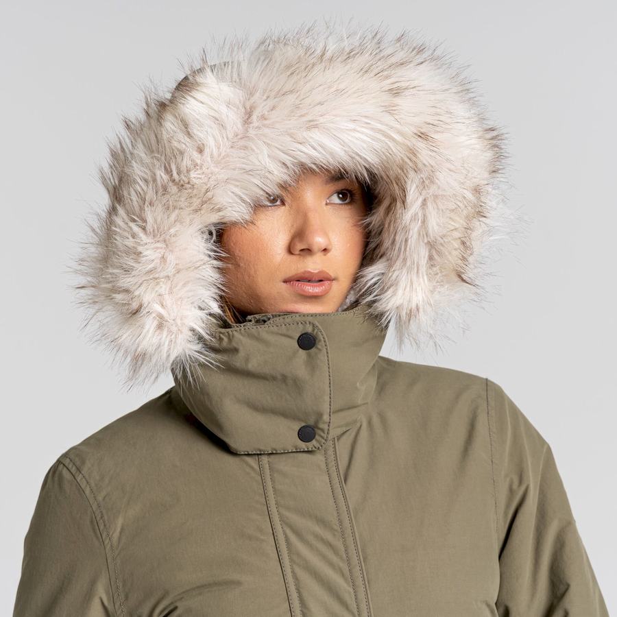 Women's Craghoppers Lundale Insulated Jackets Olive | OWP5144KF