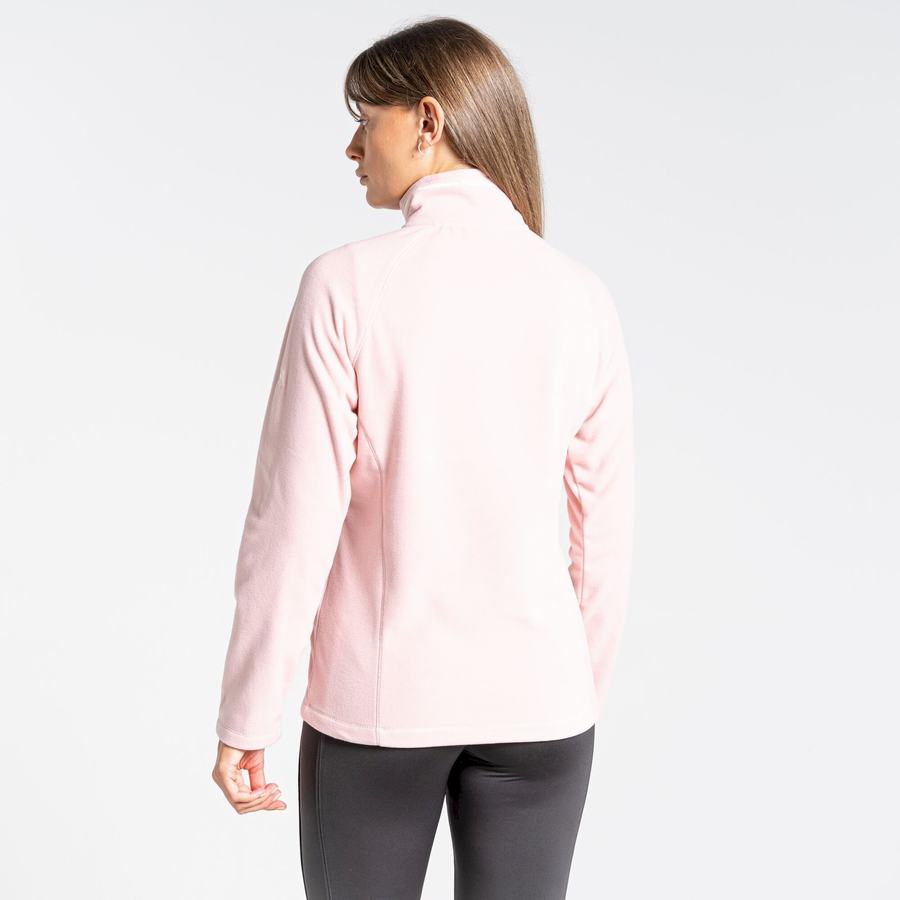 Women's Craghoppers Miska Half Zip Sweaters Pink | RJG1009RC