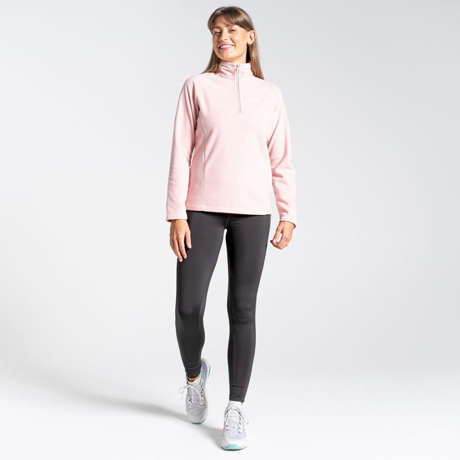 Women's Craghoppers Miska Half Zip Sweaters Pink | RJG1009RC