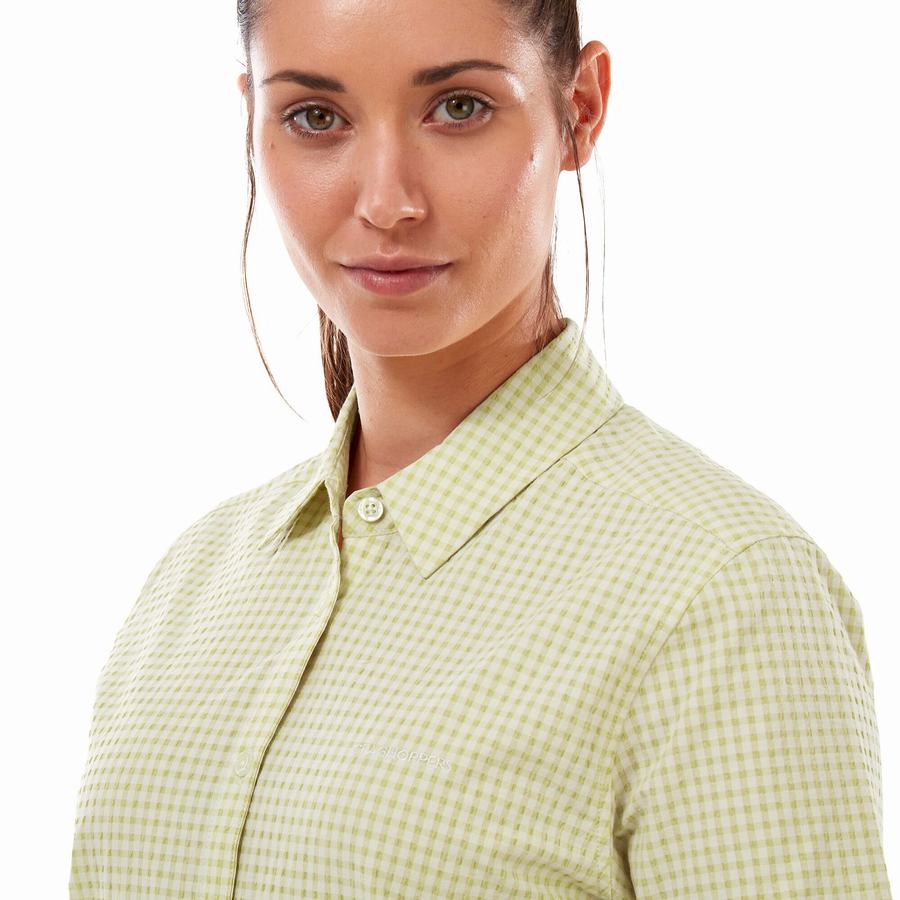 Women's Craghoppers Nasima Short Sleeved Shirts Yellow | IHP1176JC