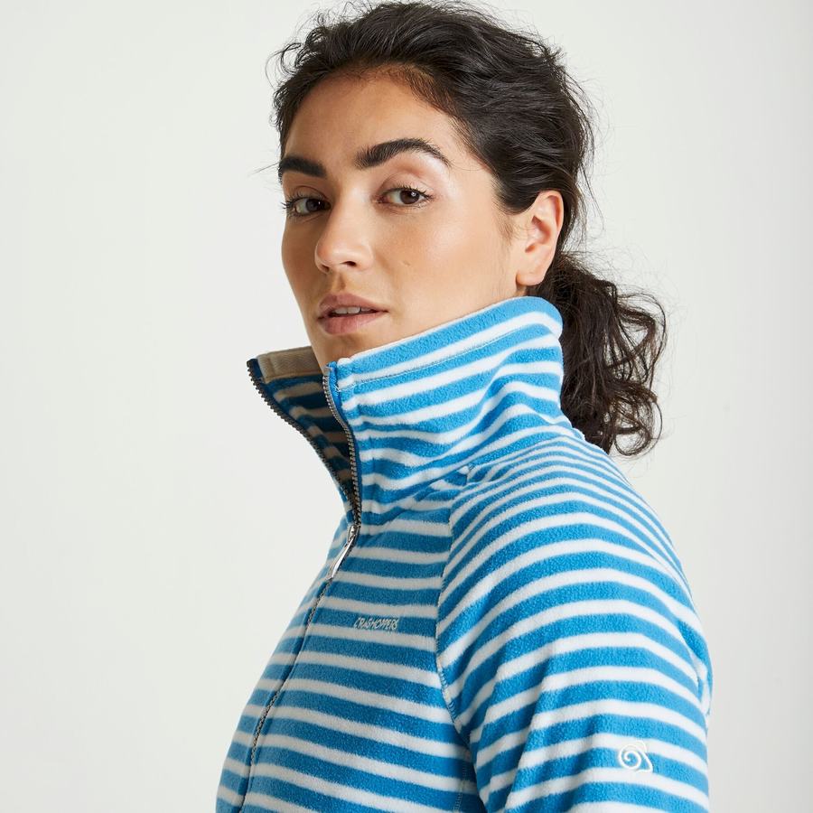 Women's Craghoppers Natalia Sweaters Blue Stripes | LGM9678QB