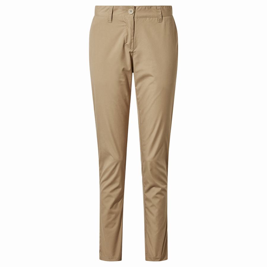 Women's Craghoppers NosiDefence Capella Trousers Dark Khaki | VBT4283RZ