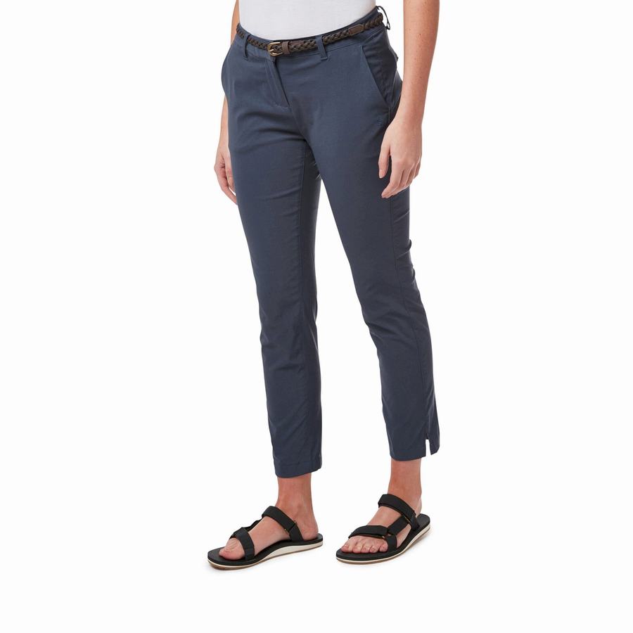 Women's Craghoppers NosiLife Briar Trousers Navy | URE9042WL