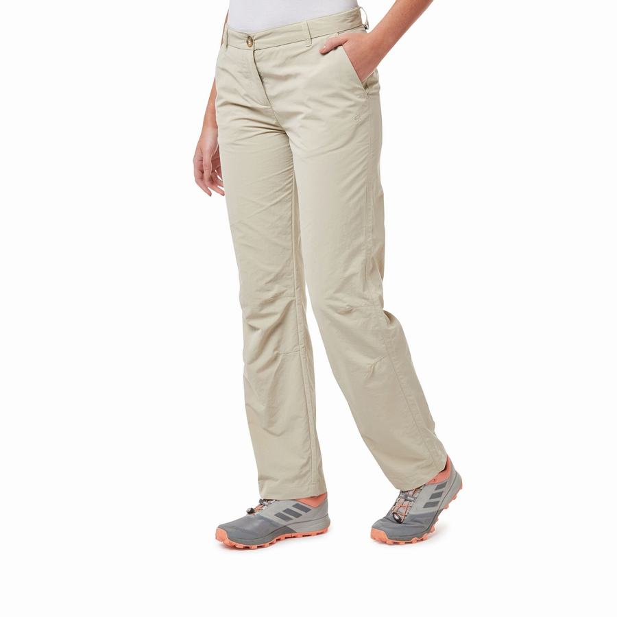 Women\'s Craghoppers NosiLife III Trousers Brown | CRI6832GQ