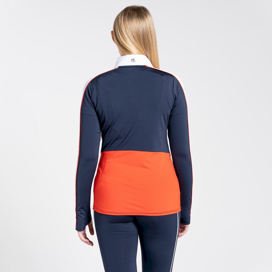 Women's Craghoppers NosiLife Marcella Long Sleeved T-Shirts Blue Navy | BJK7052AD