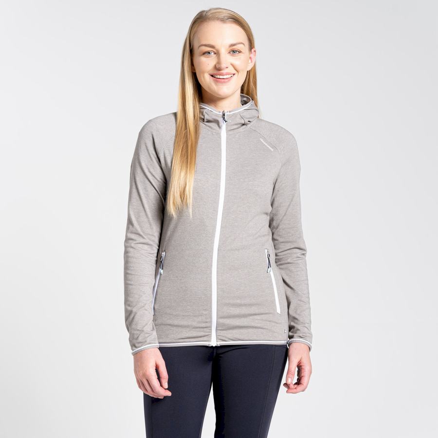 Women's Craghoppers NosiLife Milanta Hooded T-Shirts Grey | THR6016NB