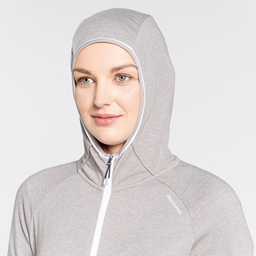 Women's Craghoppers NosiLife Milanta Hooded T-Shirts Grey | THR6016NB