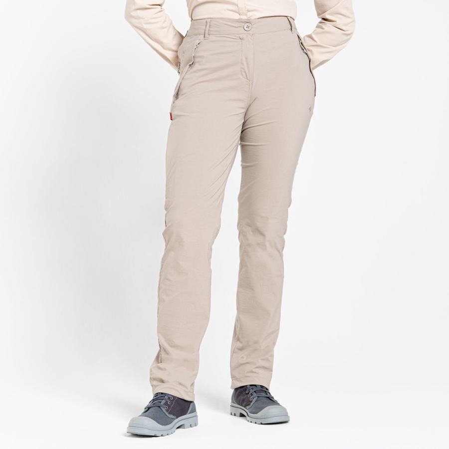 Women\'s Craghoppers NosiLife Pro II Trousers Light Brown | BRU8232GC