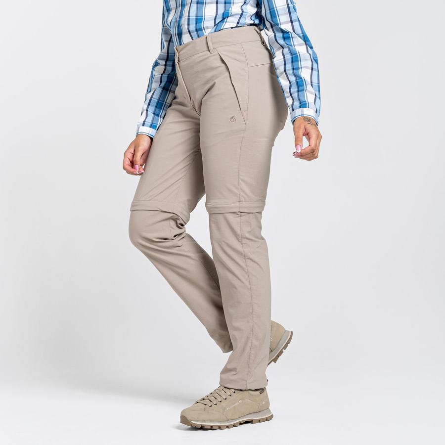 Women's Craghoppers NosiLife Pro II Trousers Light Brown | JRP2428NB