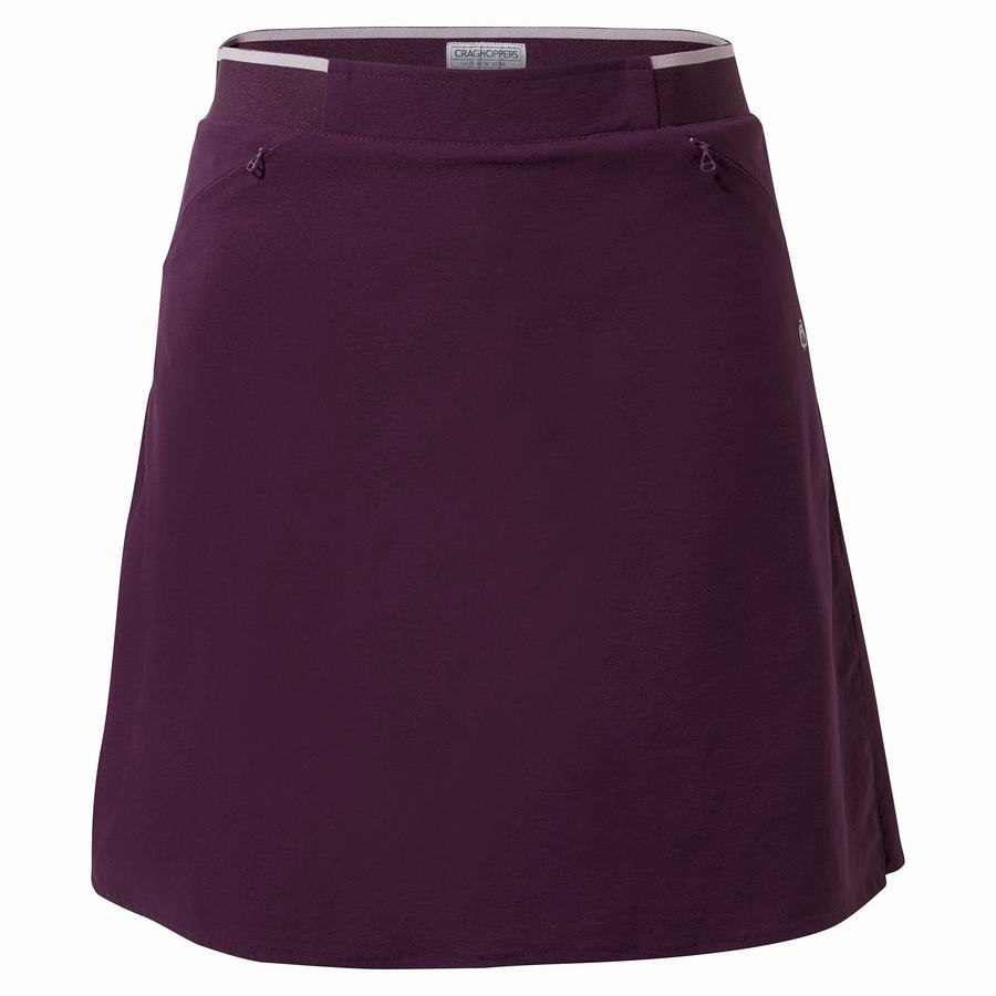 Women's Craghoppers NosiLife Pro Skort Shorts Purple | CVT226EV