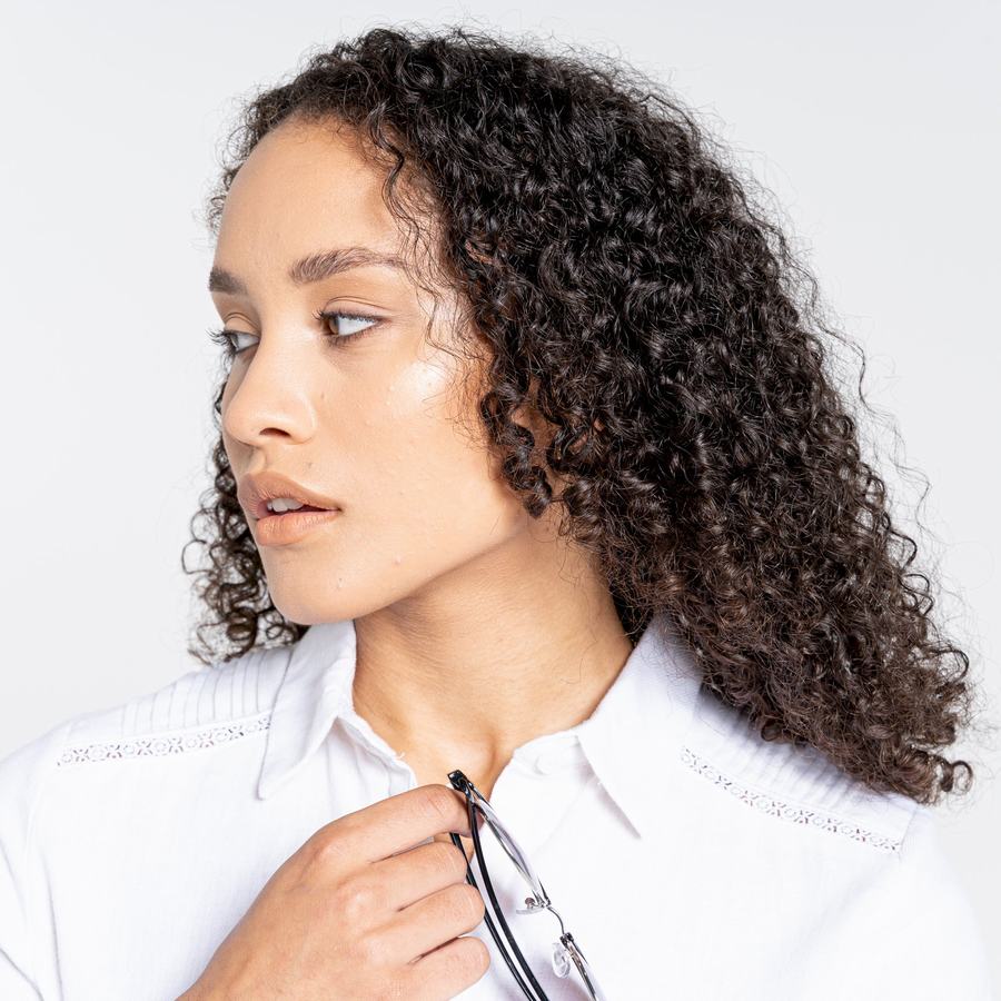 Women's Craghoppers Nosibotanical Bralio Shirts White | HIP5628DX