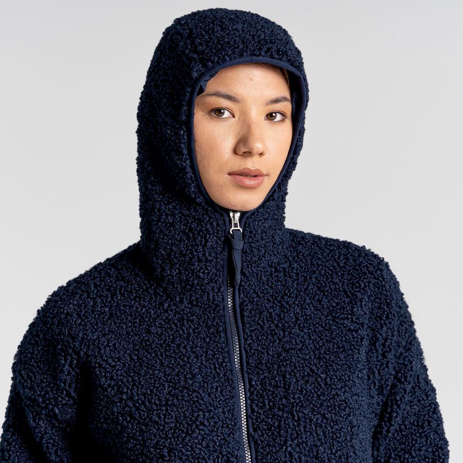 Women's Craghoppers Orlena Hooded Jackets Blue Navy | GTQ24JR