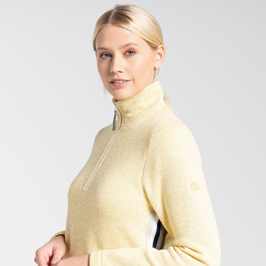 Women's Craghoppers Pinalla Half Zip Sweaters Yellow | KGB441HO