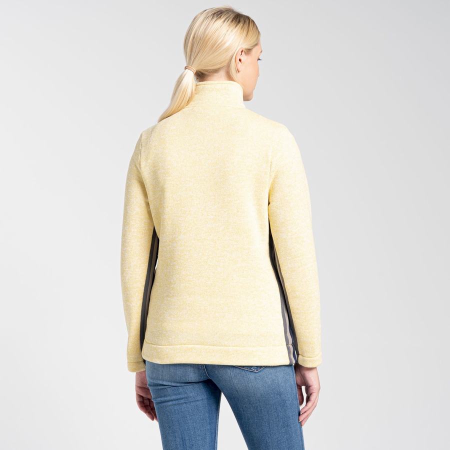 Women's Craghoppers Pinalla Half Zip Sweaters Yellow | KGB441HO