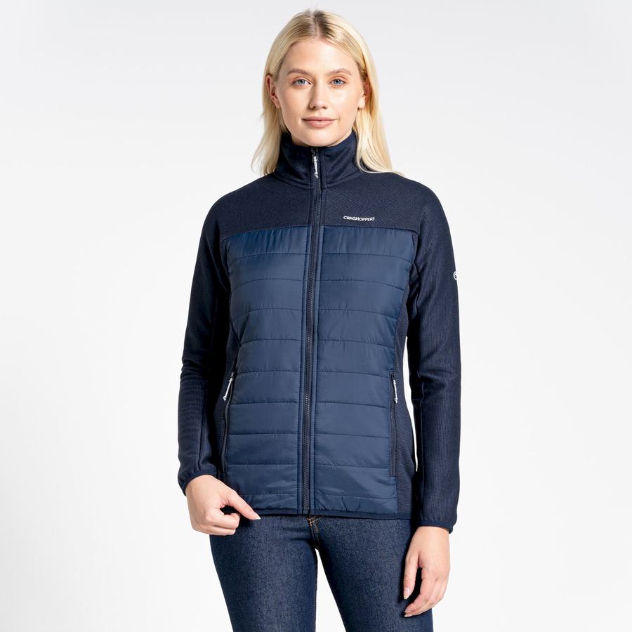 Women's Craghoppers Regina Hybrid Jackets Blue Navy | JOL4814PQ