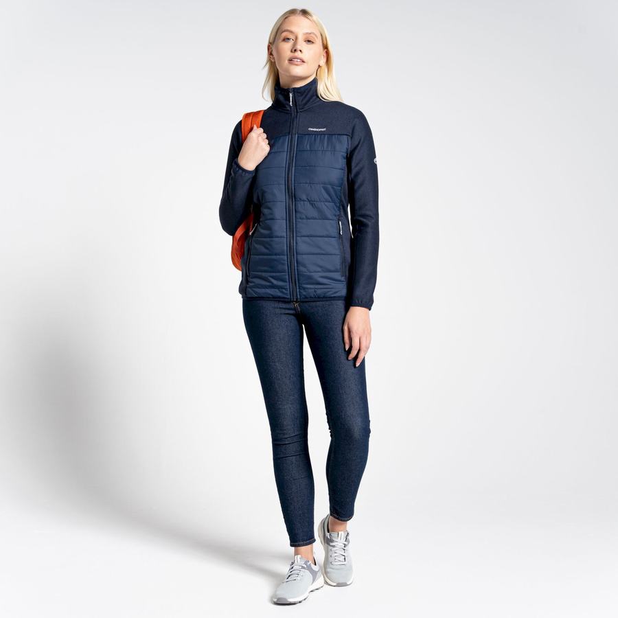 Women's Craghoppers Regina Hybrid Jackets Blue Navy | JOL4814PQ