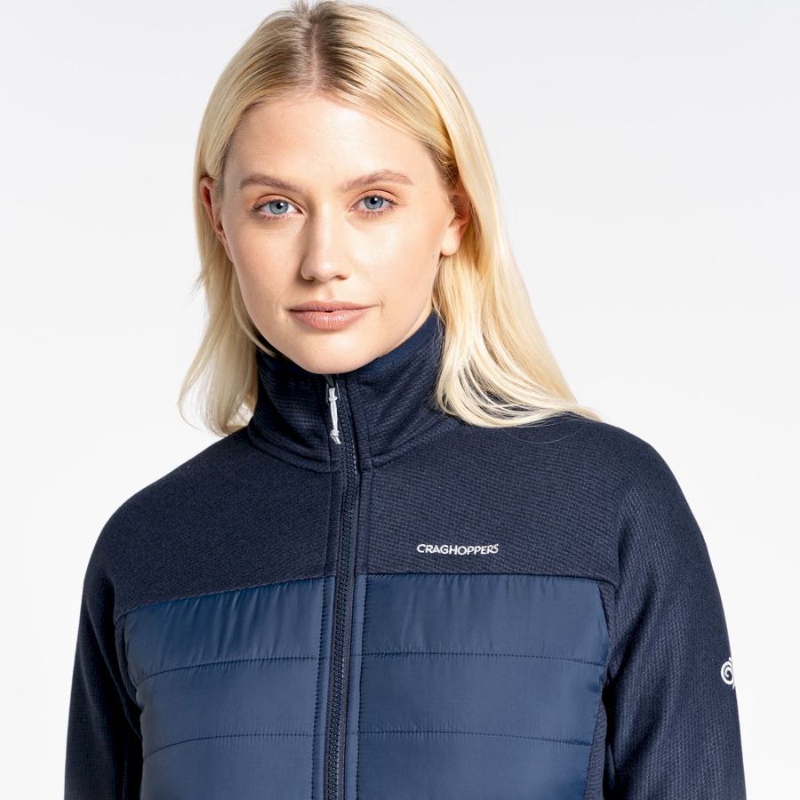 Women's Craghoppers Regina Hybrid Jackets Blue Navy | JOL4814PQ