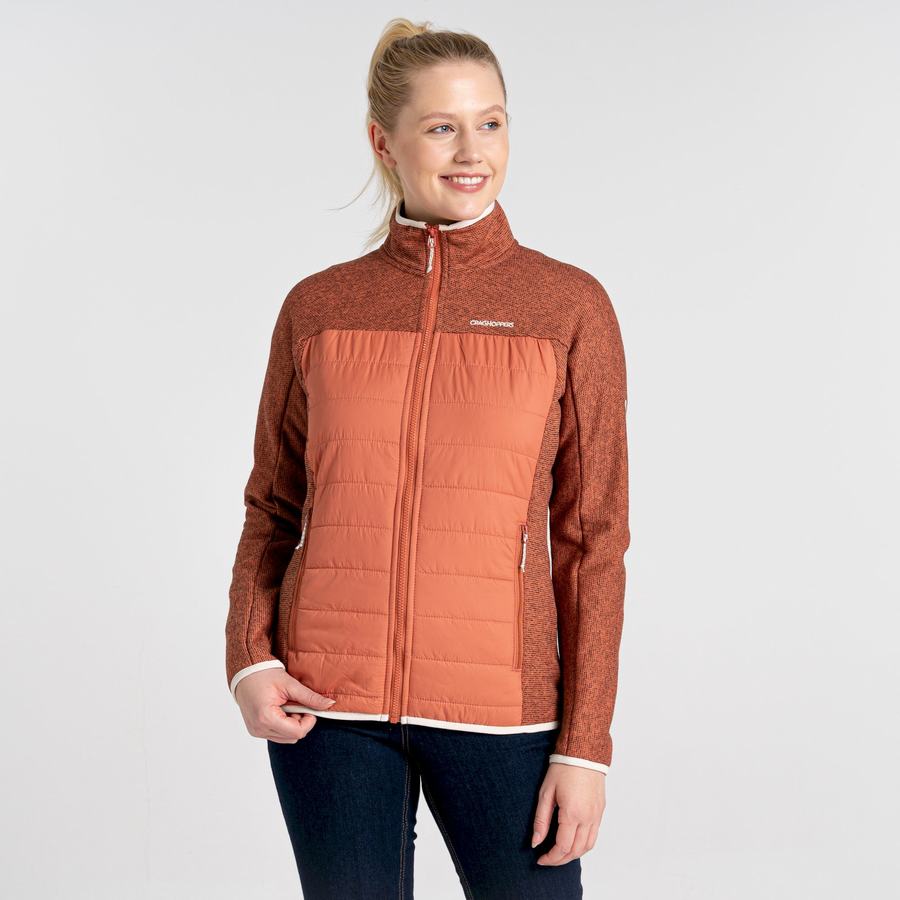 Women's Craghoppers Regina Hybrid Jackets Brown | KOE6798UD