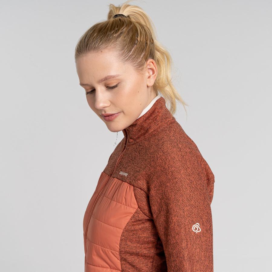 Women's Craghoppers Regina Hybrid Jackets Brown | KOE6798UD