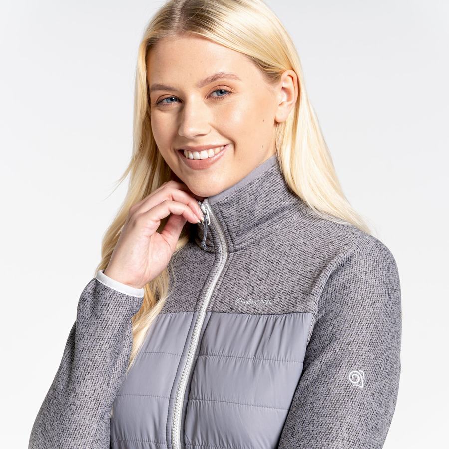 Women's Craghoppers Regina Hybrid Jackets Grey | MBG4658ZV