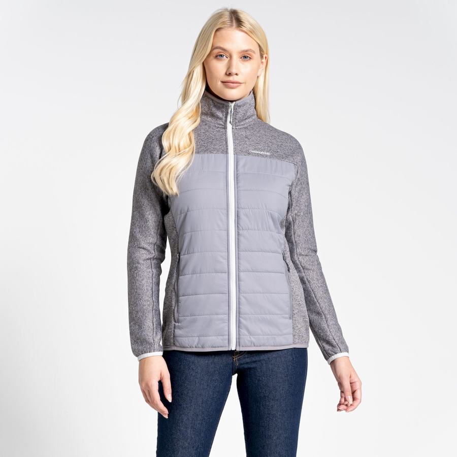 Women's Craghoppers Regina Hybrid Jackets Grey | MBG4658ZV