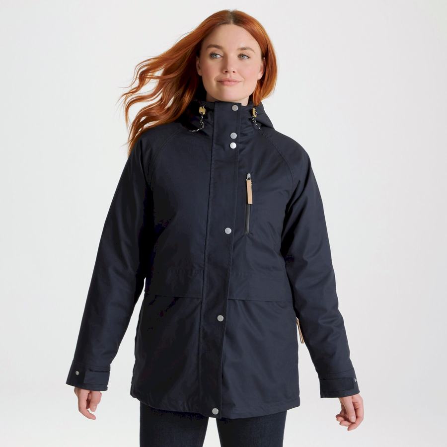 Women's Craghoppers Saltaire 3 In 1 Jackets Navy | UZH3298CQ