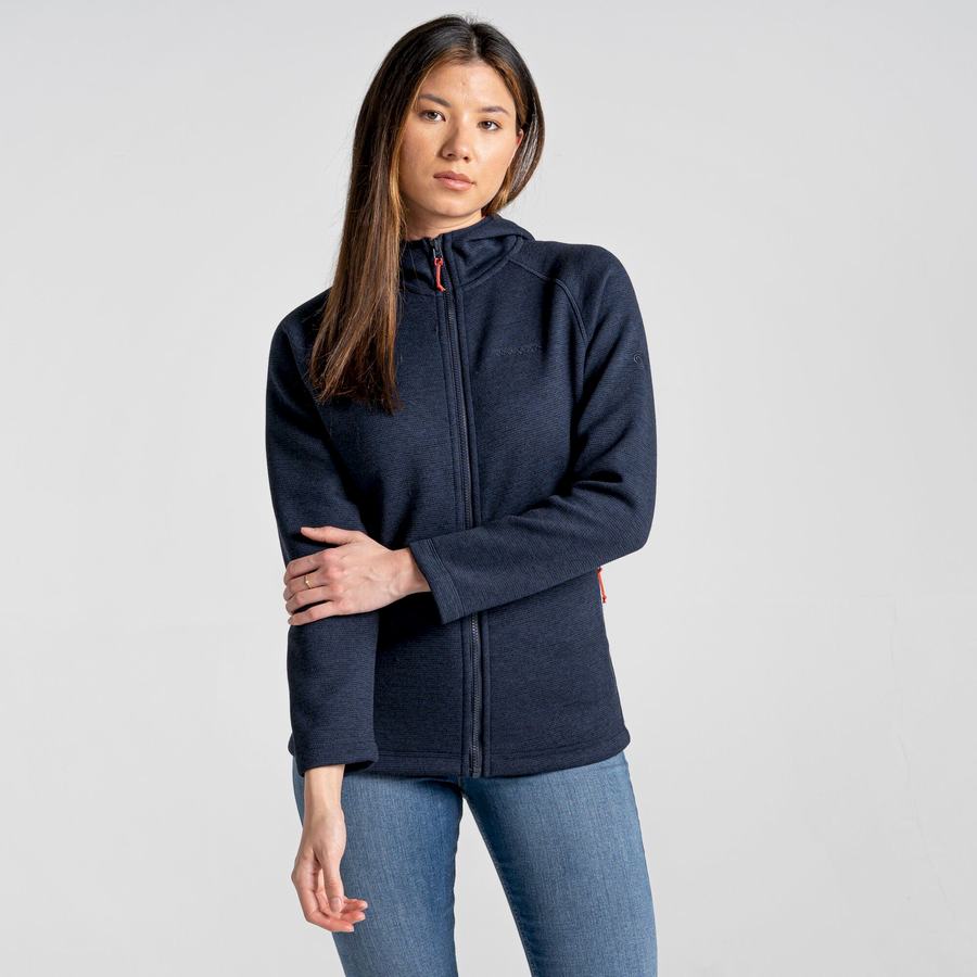 Women's Craghoppers Silvia Hooded Jackets Blue Navy | JNI9895SM